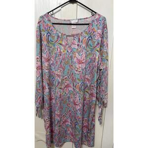 STELLA PARKER COLLECTION Bayou Blooms Tunic Summer Dress Size XXL
